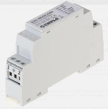 EWIMAR SUG-48VDC/DIN 48V DC pārsprieguma ierobežotājs uz DIN sliedesEWIMAR SUG-48VDC/DIN 48V DC pārsprieguma ierobežotājs uz DIN sliedes
