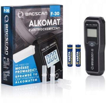 BACscan F-30 elektroķīmiskais alkometrs. Kalibrēšana 24mc - 10 gadu garantija.BACscan F-30 elektroķīmiskais alkometrs. Kalibrēšana 24mc - 10 gadu garantija.