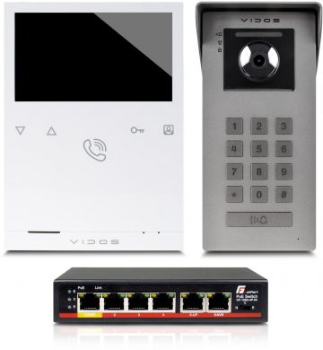 VIDOS IPX S100/M101 video durvju tālrunisVIDOS IPX S100/M101 video durvju tālrunis