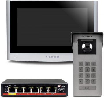 VIDOS IPX S100/M100 video durvju ieejas sistēmaVIDOS IPX S100/M100 video durvju ieejas sistēma
