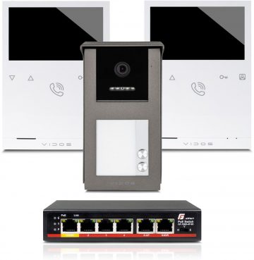VIDOS IPX S101-2/M101 video durvju tālrunisVIDOS IPX S101-2/M101 video durvju tālrunis