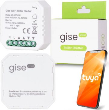 GISE Smart WiFi rullo slēģu kontrolieris | Tuya