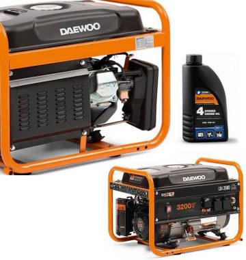 DAEWOO ĢENERATORS GDA 3500E 3.2kW + ĢENERATORA EĻĻĻA SAE 10W-30 DWO 600
