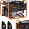 DAEWOO GENERATOR GDA 6500 5.5kW + 2x GENERATOR OIL SAE 10W-30 DWO 600