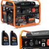 DAEWOO ĢENERATORS GDA 7500DPE-3 6,5kW + 2x ENERATORU NAFTAS SAE 10W-30 DWO 600