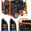 DAEWOO ĢENERATORS GDA 8500E 7,5kW + 2x ĢENERATORU EĻĻĻA SAE 10W-30 DWO 600