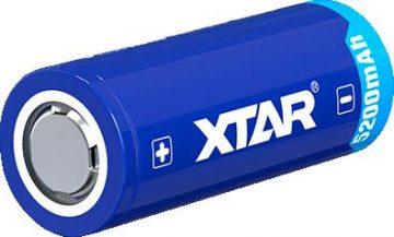 Aku 26650 Li-Ion 3,7 V Xtar 5200 mAh Bluetooth BT (1 tk) kaitsega Aku 26650 Li-Ion 3,7 V Xtar 5200 mAh Bluetooth BT (1 tk) kaitsega