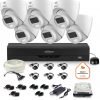 Dahua novērošanas komplekts 6x dome kamera HAC-HDW1500CLQ-IL-A-0280B-S2 1TB IR 20m 51mp