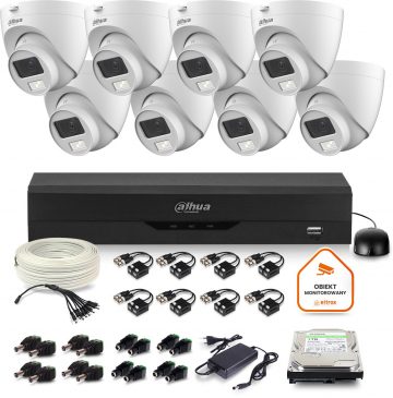 Dahua novērošanas komplekts 8x dome kamera HAC-HDW1500CLQ-IL-A-0280B-S2 1TB IR 20m 51mpDahua novērošanas komplekts 8x dome kamera HAC-HDW1500CLQ-IL-A-0280B-S2 1TB IR 20m 51mp