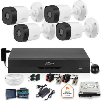 DAHUA XVR NOVĒROŠANAS KOMPLEKTS 1TB 4 RAGA KAMERAS 2MPX DAHUA XVR NOVĒROŠANAS KOMPLEKTS 1TB 4 RAGA KAMERAS 2MPX