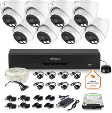 Dahua novērošanas komplekts 8x dome kamera HAC-HDW1500T-IL-A-0280B-S2 1TB IR 40m 51mpDahua novērošanas komplekts 8x dome kamera HAC-HDW1500T-IL-A-0280B-S2 1TB IR 40m 51mp
