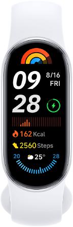 Xiaomi Smart Band 9 Ledus sudraba krāsāXiaomi Smart Band 9 Ledus sudraba krāsā