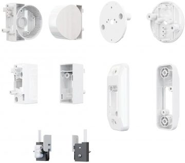 Кронштейн SATEL для крепления на потолок и стену для внешних извещателей типа AGATE/AOCD-260 (белый, в комплекте: КРОНШТЕЙН E-1, E-2A, 4xE-3, E-4, E-6)