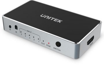 Unitek HDMI 1.4b 5 IN-1 OUT 4K signaali lüliti Unitek HDMI 1.4b 5 IN-1 OUT 4K signaali lüliti