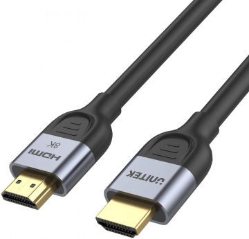Unitek HDMI 2.1 8K 60 Hz kaabel, must, 3 m Unitek HDMI 2.1 8K 60 Hz kaabel, must, 3 m