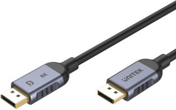 DisplayPort kabelis Unitek 1.4 8k 60hz, 4k 240hz, HD, 1mDisplayPort kabelis Unitek 1.4 8k 60hz, 4k 240hz, HD, 1m