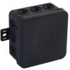 Virsmas kaste tukša 12 ieplūdes atveres VIPLAST V5 klik melna IP54 75x75x41mm 035-05