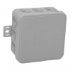 Virsmas kaste tukša 12 ieplūdes atveres VIPLAST V5 klik pelēka IP54 75x75x41mm 035-03 035-03