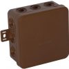 Virsmas kaste tukša 12 ieplūdes atveres VIPLAST V6 klik BRONZE IP54 85x85x41mm 036-02
