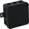 Virsmas kaste tukša 12 ieplūdes atveres VIPLAST V7 klik melna IP54 100x100x41mm 037-05