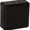 Коробка монтажная пустая 12 входов VIPLAST VP-41 ЧЕРНАЯ IP55 98x98x42 мм 041-05