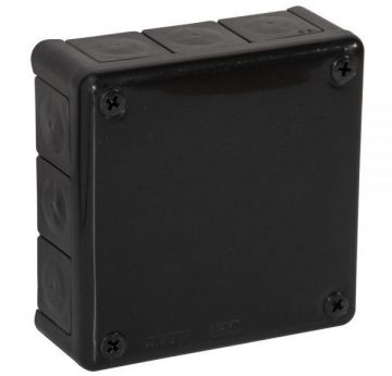 Коробка наружная пустая VIPLAST VP-51 BLACK IP55 118x118x46 мм 051-05Коробка наружная пустая VIPLAST VP-51 BLACK IP55 118x118x46 мм 051-05