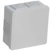 Paviršiaus dėžutė tuščia 6 įvadai VIPLAST VP-02 klik WHITE IP55 86x86x40mm 002-01 002-01