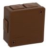 Paviršiaus dėžutė tuščia 6 įvadai VIPLAST VP-22 BRONZE IP55 86x86x40mm 022-02 Paviršiaus dėžutė tuščia 6 įvadai VIPLAST VP-22 BRONZE IP55 86x86x40mm 022-02