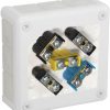 Virsmas kaste ar spailēm 12 ieplūdes atverēm VIPLAST VP-51 WHITE IP55 118x118x46mm 051-51 051-51