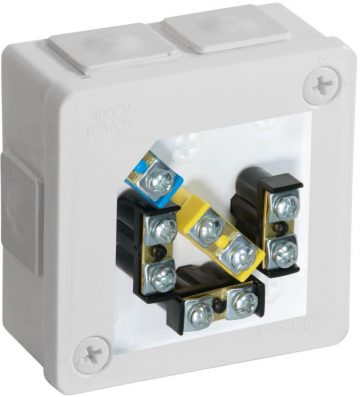 Pinnakast 6 sisendiga klemmidega VIPLAST VP-22 WHITE IP55 86x86x40mm 022-51 Pinnakast 6 sisendiga klemmidega VIPLAST VP-22 WHITE IP55 86x86x40mm 022-51