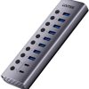 Unitek Hub USB C/USB A 10in1 5Gbps ar pieslēgvietu slēdžiem Unitek Hub USB C/USB A 10in1 5Gbps ar pieslēgvietu slēdžiem