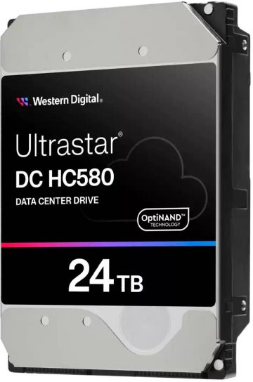 Western Digital Ultrastar DC HC580 24TB WUH722424ALE6L4 cietais disks