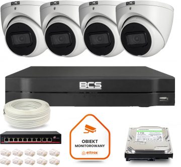 BCS Line IP surveillance kit 4x camera BCS-L-EIP14FSR3-AI1 DVR with 1TB hard drive