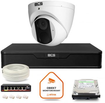 BCS Point IP novērošanas komplekts 1x BCS-P-EIP14FSR3 kamera DVR ar 1TB disku BCS Point IP novērošanas komplekts 1x BCS-P-EIP14FSR3 kamera DVR ar 1TB disku
