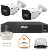BCS Line IP novērošanas komplekts 2x BCS-L-TIP25FSR5-Ai1 kamera DVR ar 1TB cieto disku