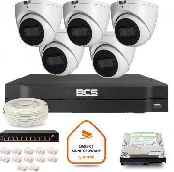 Комплект видеонаблюдения BCS Line IP с 5 камерами BCS-L-EIP14FSR3-AI1 DVR и жестким диском на 1 ТБ Комплект видеонаблюдения BCS Line IP с 5 камерами BCS-L-EIP14FSR3-AI1 DVR и жестким диском на 1 ТБ