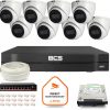 Комплект видеонаблюдения BCS Line IP с 8 камерами BCS-L-EIP14FSR3-AI1 Гравер с жестким диском на 1 ТБ