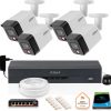 4 Dahua IP kameru komplekts 8mpx PC-HFW1839TC-A-IL-0280B-S6 + DISK 1TB