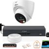 Dahua IP kameras komplekts 8mpx IPC-HDW1839T-A-IL-0280B-S6 + DISK 1TB Dahua IP kameras komplekts 8mpx IPC-HDW1839T-A-IL-0280B-S6 + DISK 1TB