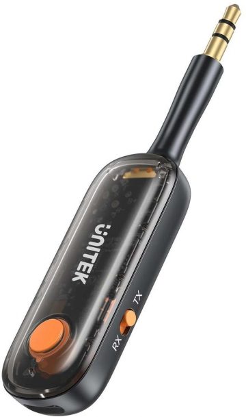 UNITEK 2-in-1 Bluetooth Adapter 5.3 Heli saatja/vastuvõtja ulatus 10 m mustUNITEK 2-in-1 Bluetooth adapter 5.3 heli saatja/vastuvõtja ulatus 10 m must