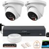 2 Dahua IP camera set 8mpx IPC-HDW2849TM-S-IL + 1TB DISK