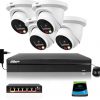 DAHUA IP novērošanas 4 kameru komplekts IPC-HDW2849TM-S-IL-0280B 8Mpx