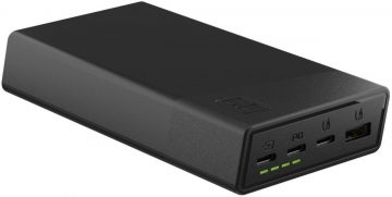 Внешний аккумулятор Green Cell PowerPlay20S 20000 мА·ч PD 22,5 Вт QC 3.0 3x USB-C ЧЕРНЫЙ