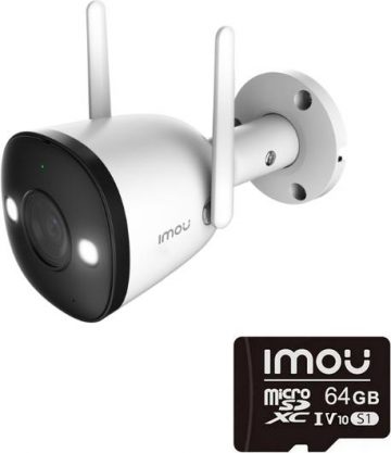 Imou Bullet 2 4MP IP kamera IPC-F42FEP ar 64GB atmiņas karti