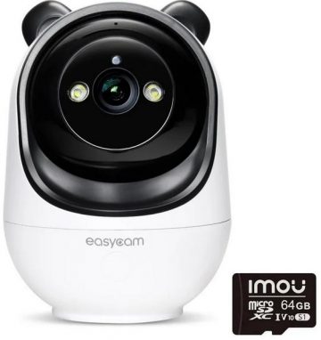 EasyCam iekštelpu PTZ IP kamera EC-3PT2DL-U ar 64 GB atmiņas karti