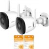 2 Imou Bullet 2C 4MP IP camera set IPC-F42P and 2 Imou Protect cloud cameras