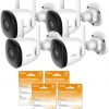 Комплект из 4 IP-камер Imou Bullet 2C 4MP IPC-F42P и 4 облачных камер Imou Protect