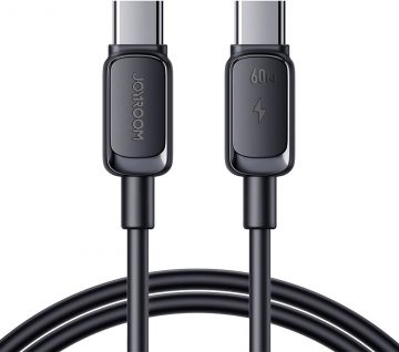 USB-C / USB-C Joyroomi kiirlaadimiskaabel S-CC100A141B 120cm 60W 5A mustUSB-C / USB-C Joyroom kiirlaadimiskaabel S-CC100A141B 120cm 60W 5A must