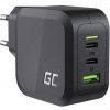 Green Cell PowerGan 65W 2xUSB-C 1xUSB-A lādētājs CHARGC08
