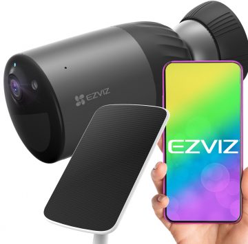 BEZVADU KAMERA EZVIZ BC1C + SAULES PANELISBEZVADU KAMERA EZVIZ BC1C + SAULES PANELIS
